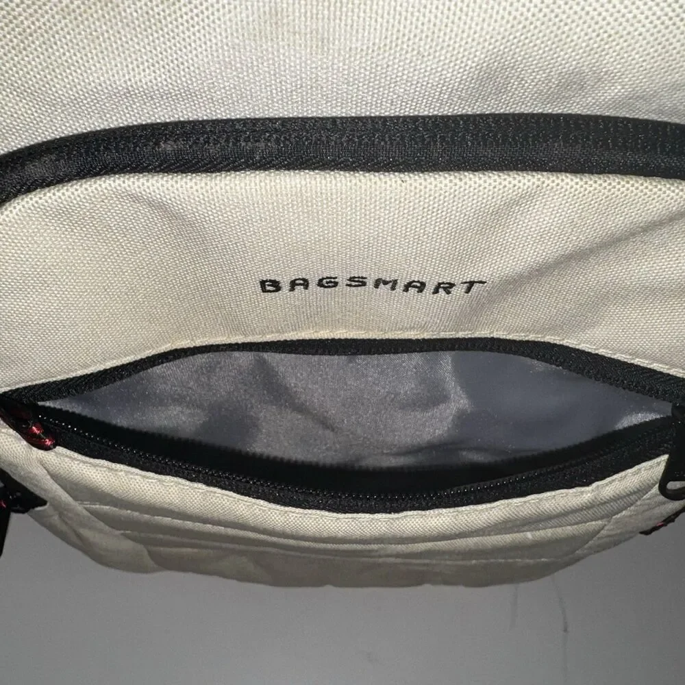 BAGSMART Camera Backpack Beige Tech Gear Bag Laptop Compartment Adjustable